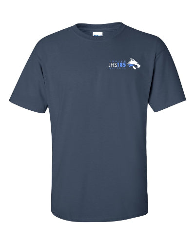 JHS185-Edward Bleeker Navy 100% Cotton t-shirt
