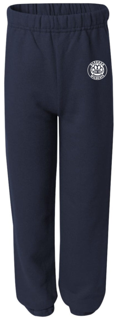 JHS185-Edward Bleeker Navy Youth Large Sweatpant-Youth Large Only!