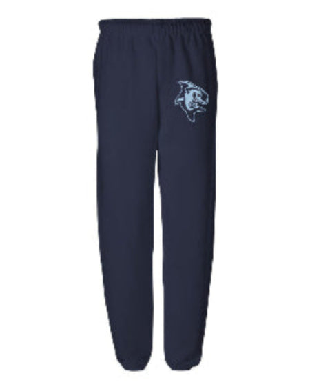 Adrien Block Sweatpant - Jerzee Unisex Navy NuBlend Sweatpants - 973MR