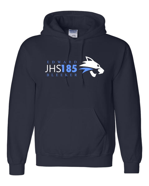 JHS185-Edward Bleeker Navy Hooded Sweatshirt. All grades.